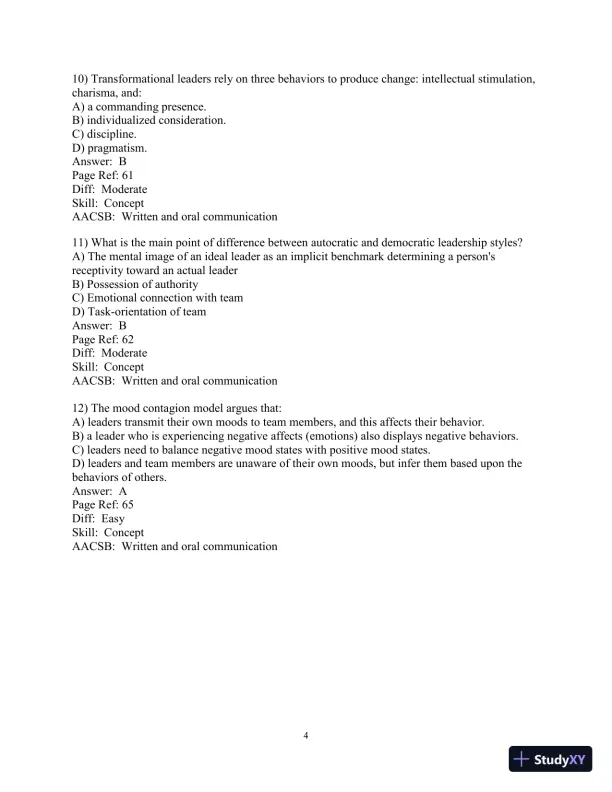 Making the Team: A Guide for Managers, 6th Edition Test Bank - Page 31 preview image