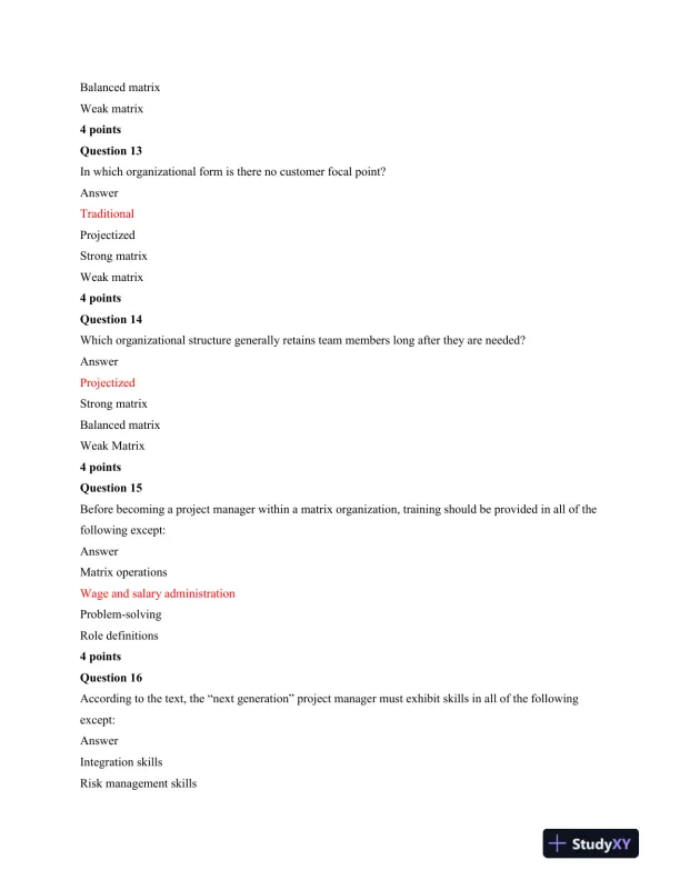 Strayer BUS375 Project Management Process and Decision Making - Page 5 preview image