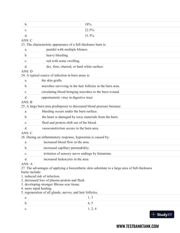 Fundamentals of Pathology 1st Edition Test Bank - Page 11 preview image