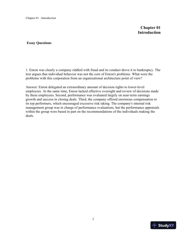 Managerial Economics and Organizational Architecture, (Irwin Economics) 6th Edition Test Bank - Page 14 preview image