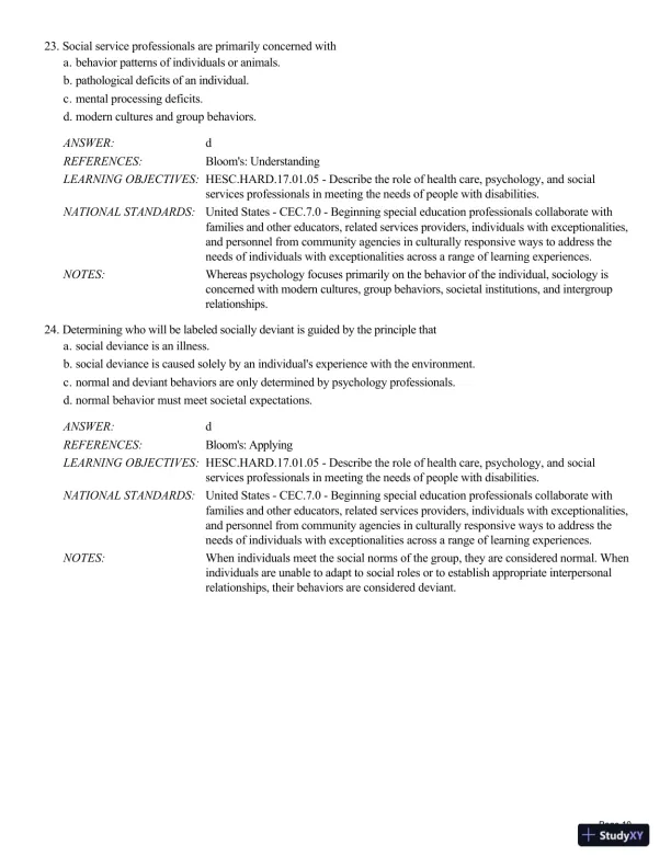 Human Exceptionality: School, Community, And Family, 12th Edition Test Bank - Page 11 preview image