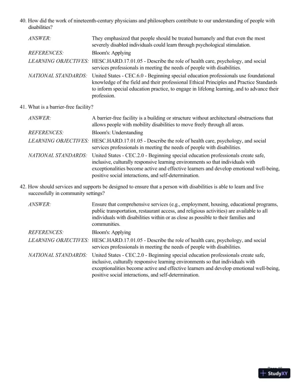 Human Exceptionality: School, Community, And Family, 12th Edition Test Bank - Page 17 preview image