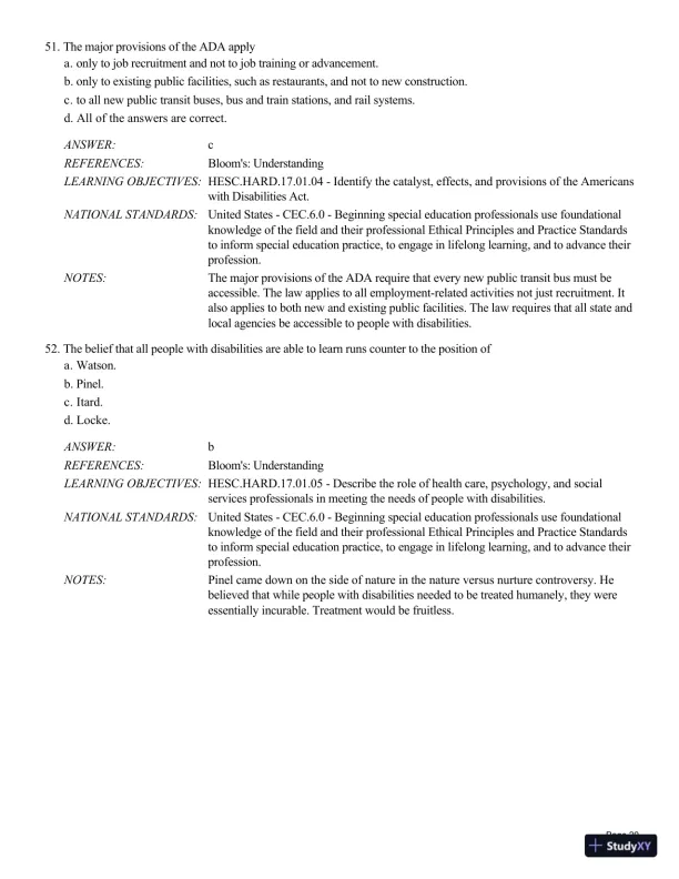 Human Exceptionality: School, Community, And Family, 12th Edition Test Bank - Page 21 preview image