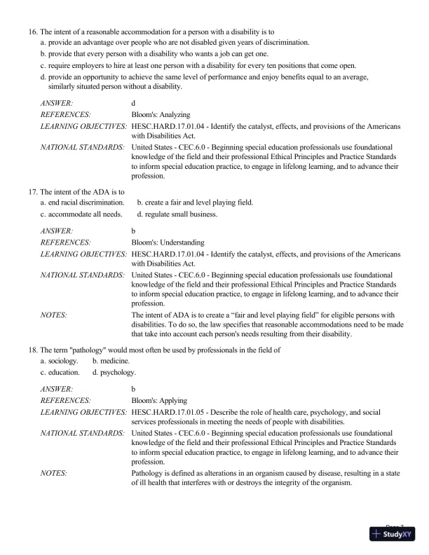 Human Exceptionality: School, Community, And Family, 12th Edition Test Bank - Page 8 preview image