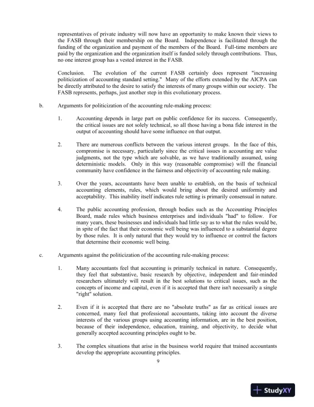 Financial Accounting Theory And Analysis: Text And Cases, 11th Edition Solution Manual - Page 9 preview image