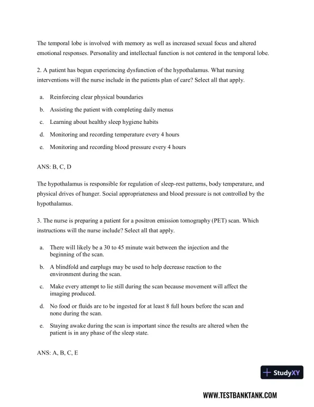 Diagnostic and Statistical Manual of Mental Disorders 5th Edition Test Bank - Page 24 preview image