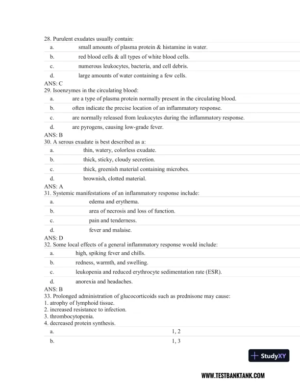 Rubin's Pathology: Clinicopathologic Foundations of Medicine Seventh Edition Test Bank - Page 12 preview image