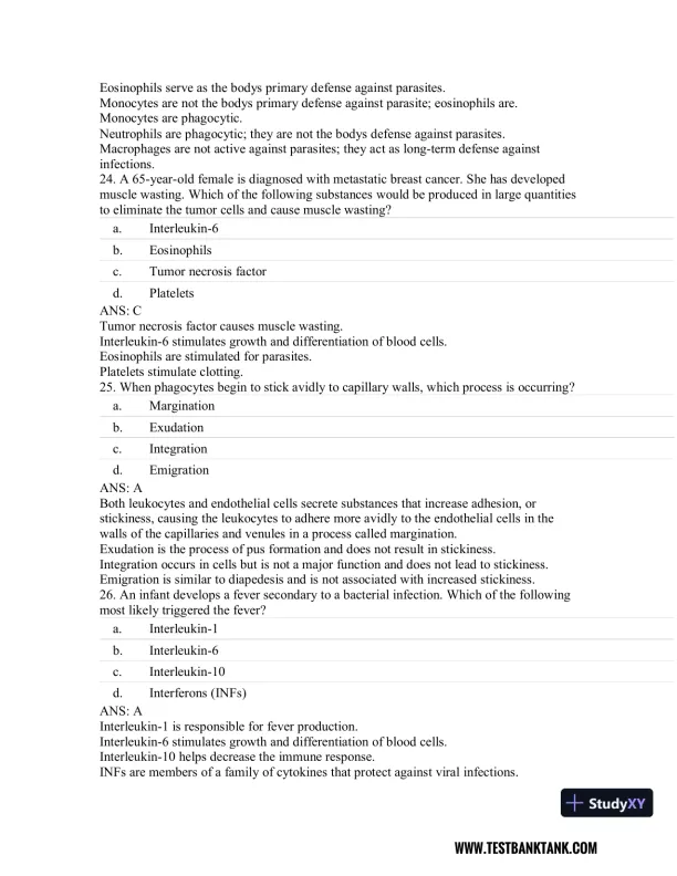 Rubin's Pathology: Clinicopathologic Foundations of Medicine Seventh Edition Test Bank - Page 25 preview image