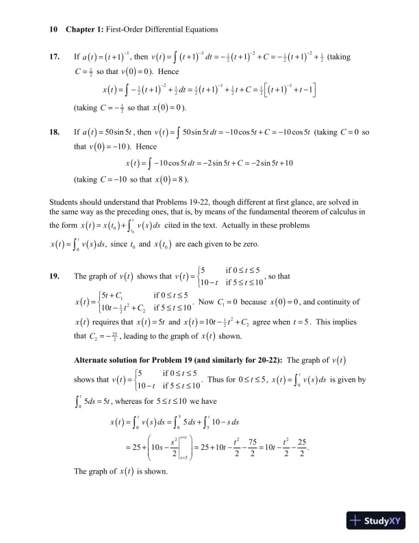 Solution Manual for Differential Equations and Linear Algebra, 4th Edition - Page 16 preview image