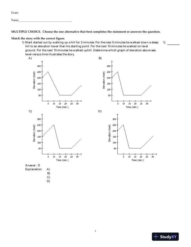 Precalculus , 5th Edition Test Bank - Page 1 preview image