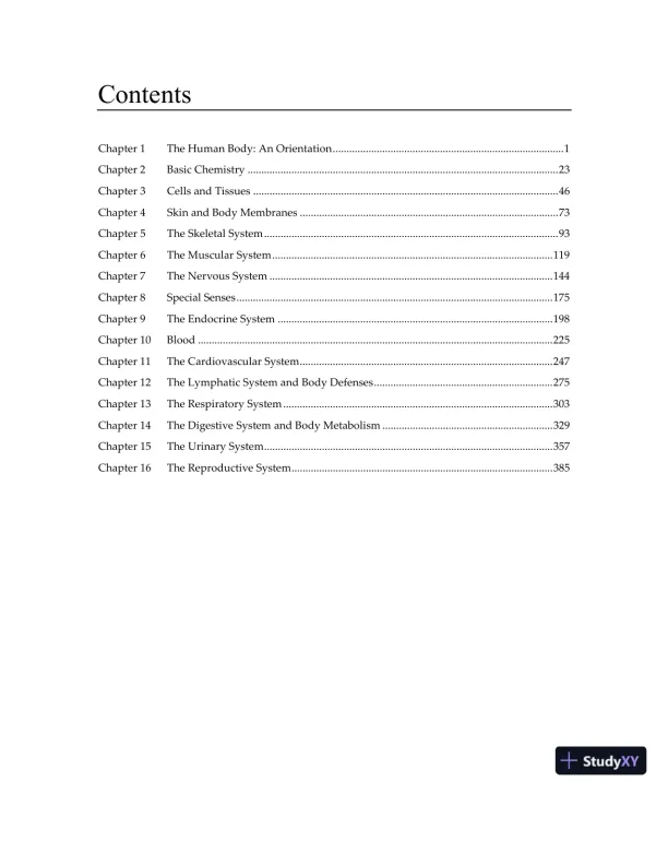 Test Bank for Essentials of Human Anatomy and Physiology, 12th Edition - Page 3 preview image