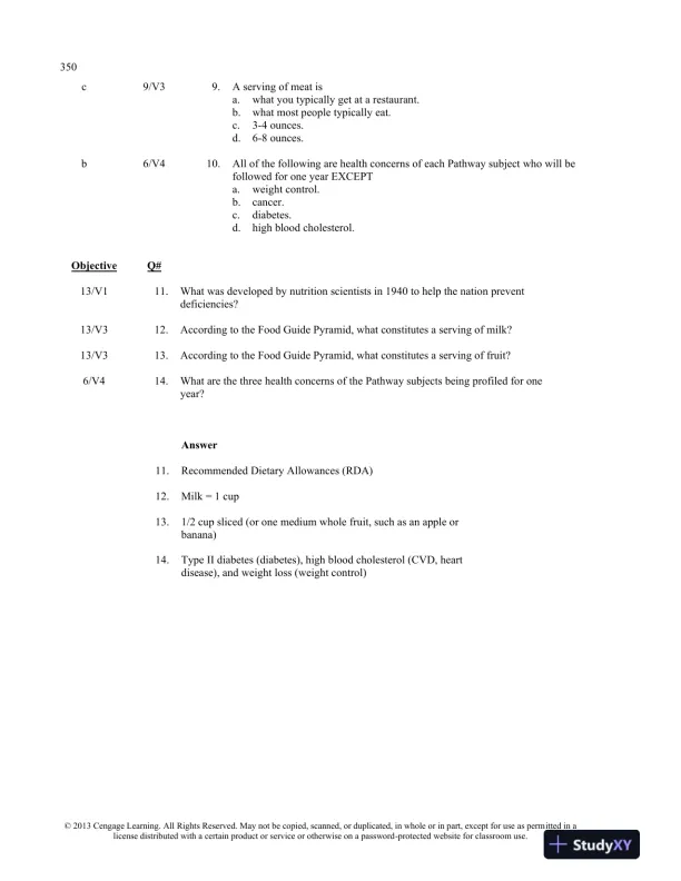 Test Bank For Understanding Nutrition, 13th Edition - Page 3 preview image