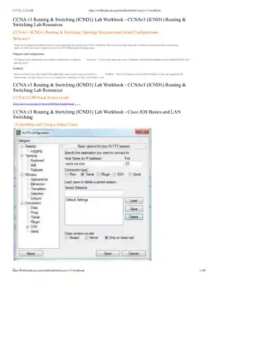 CCNA v3 Routing and Switching ICND1 Lab Workbook - Page 1 preview image