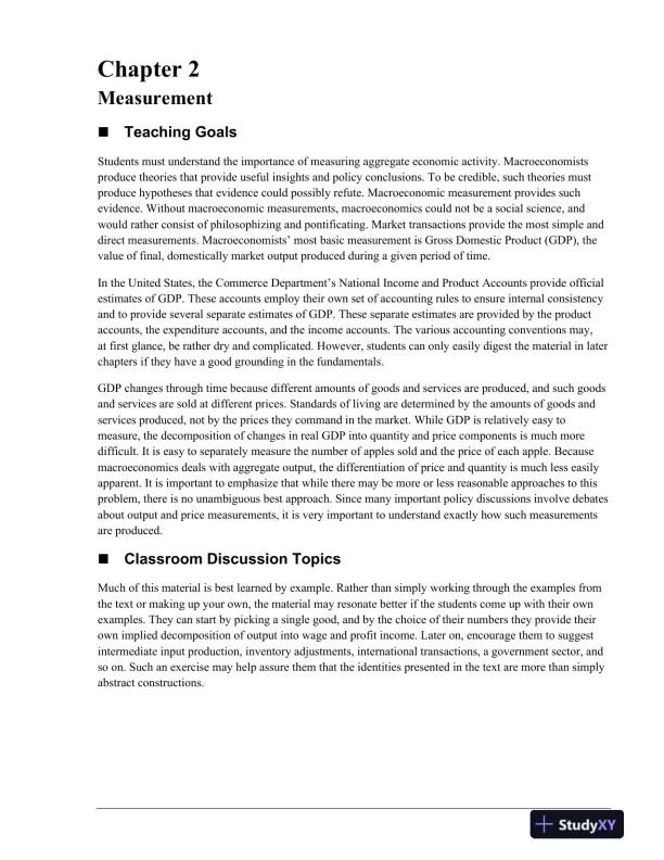 Macroeconomics , 5th Edition Solution Manual - Page 7 preview image