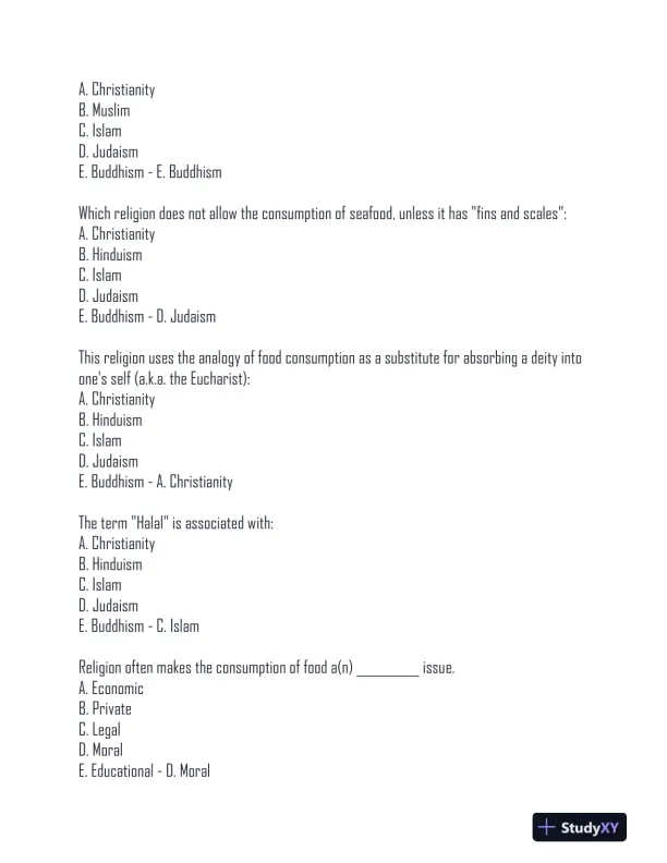 AESC2050 Final Exam With Answers (237 Solved Questions) - Page 10 preview image