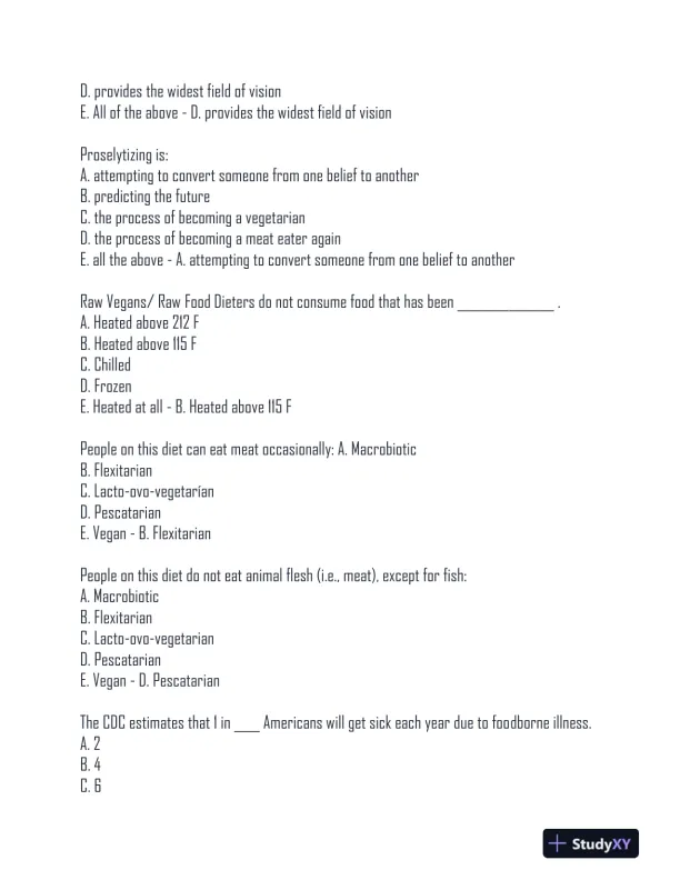 AESC2050 Final Exam With Answers (237 Solved Questions) - Page 12 preview image