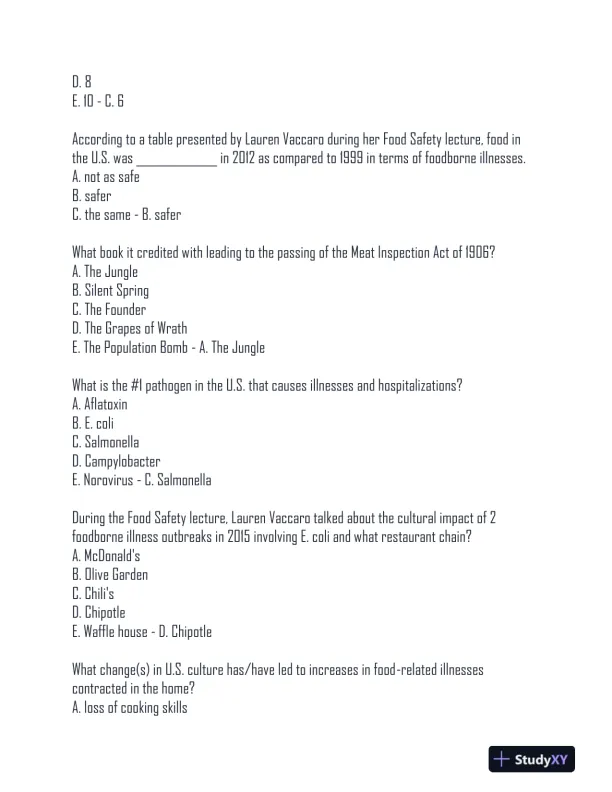 AESC2050 Final Exam With Answers (237 Solved Questions) - Page 13 preview image