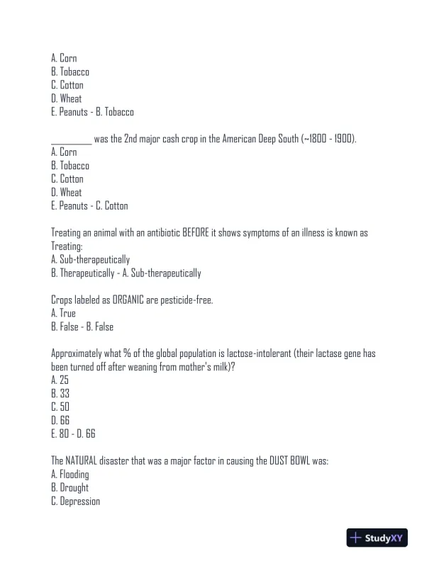AESC2050 Final Exam With Answers (237 Solved Questions) - Page 5 preview image