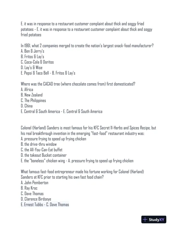 AESC2050 Final Exam With Answers (237 Solved Questions) - Page 8 preview image