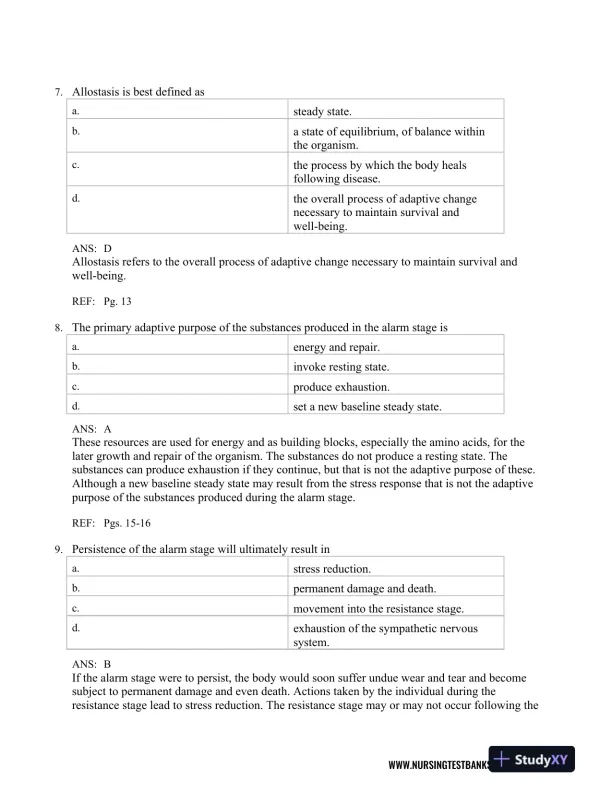 Test Bank For Pathophysiology, 6th Edition - Page 9 preview image