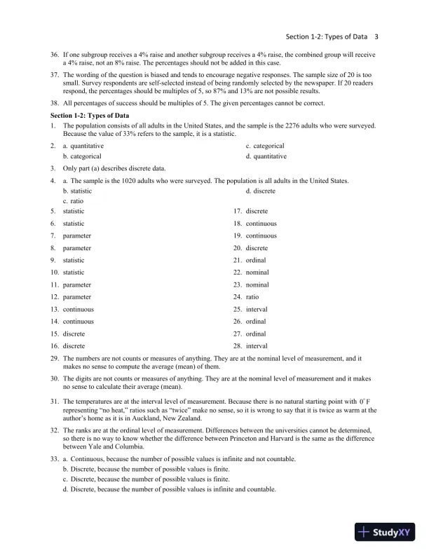 Solution Manual for Essentials of Statistics, 6th Edition - Page 8 preview image