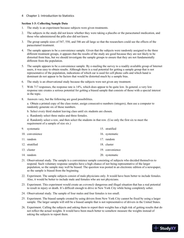 Solution Manual for Essentials of Statistics, 6th Edition - Page 9 preview image