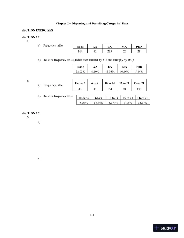 Solution Manual for Business Statistics, 4th Edition - Page 12 preview image