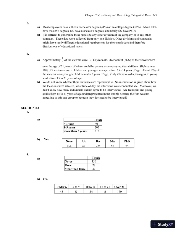 Solution Manual for Business Statistics, 4th Edition - Page 14 preview image