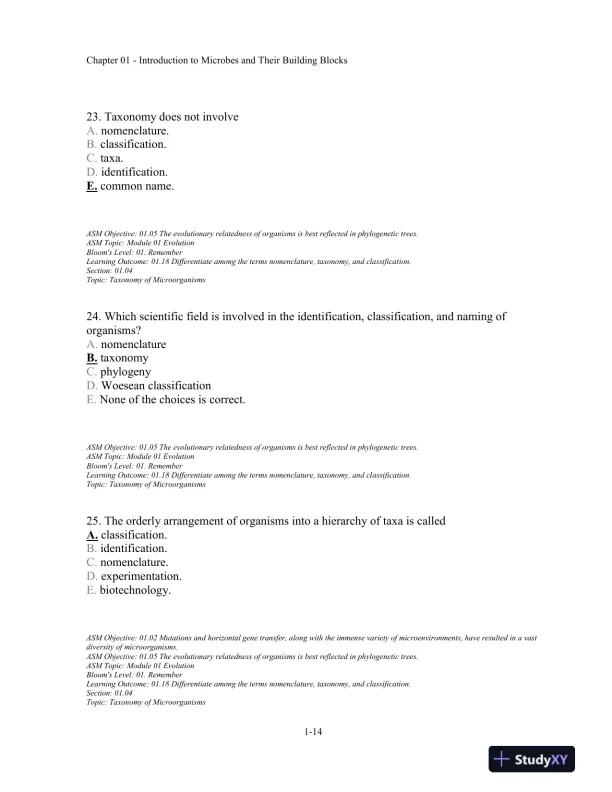 Test Bank For Microbiology Fundamentals: A Clinical Approach, 2nd Edition - Page 15 preview image