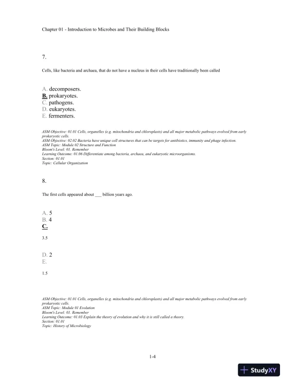 Test Bank For Microbiology Fundamentals: A Clinical Approach, 2nd Edition - Page 5 preview image