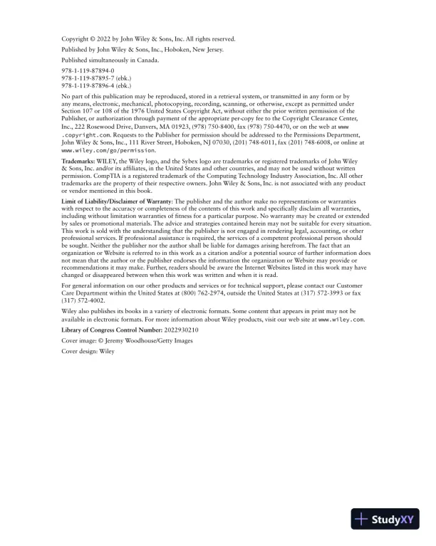 CompTIA Linux+ Study Guide: Exam XK0-005 (2022) - Page 9 preview image