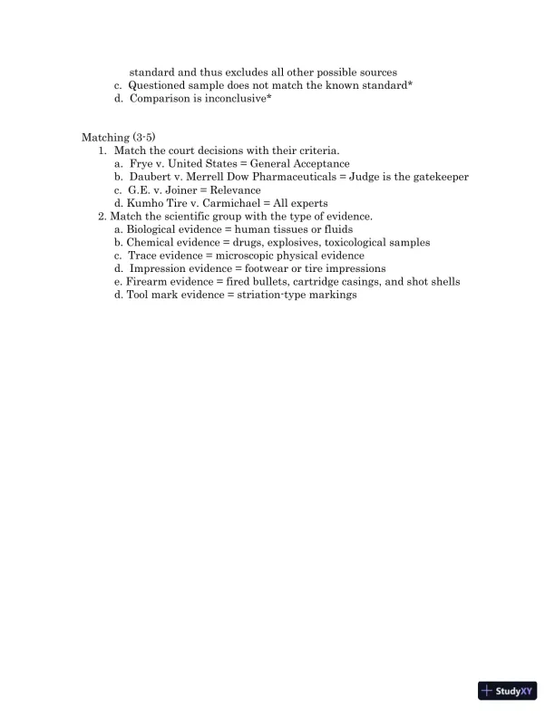 Test Bank For Forensic Science, 4th Edition - Page 13 preview image