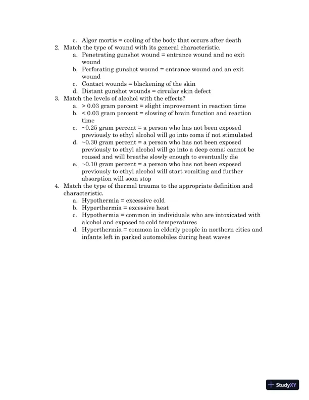 Test Bank For Forensic Science, 4th Edition - Page 29 preview image
