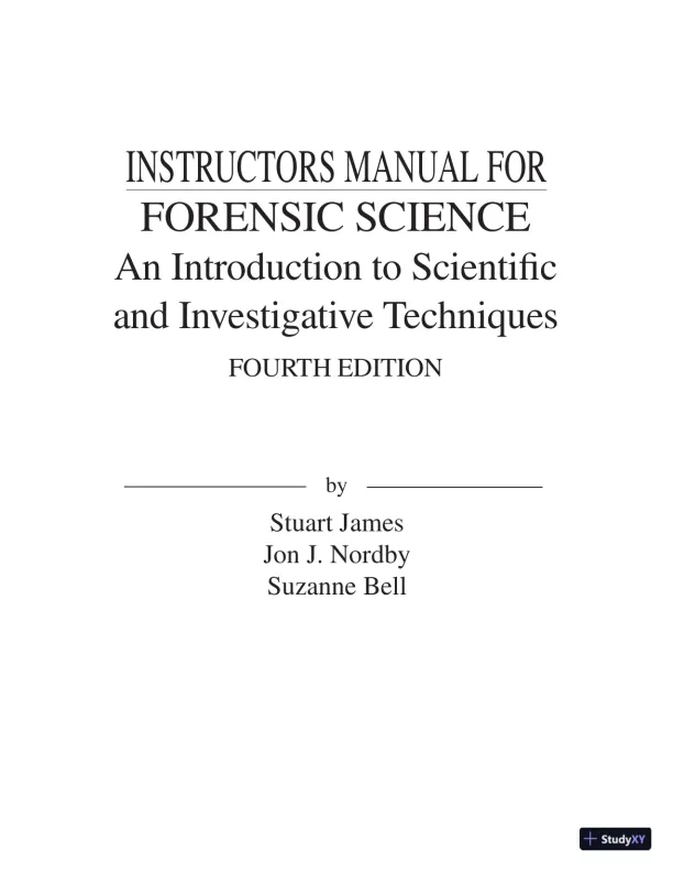 Test Bank For Forensic Science, 4th Edition - Page 3 preview image