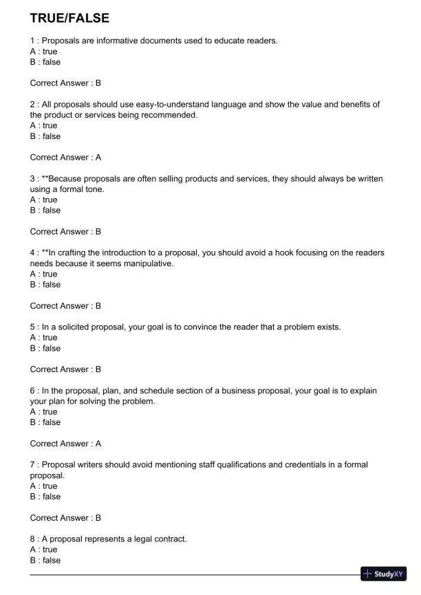 Test Bank For Essentials of Business Communication, 11th Edition - Page 1 preview image