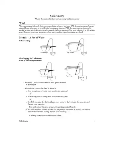 Ashton Anderson 29 Calorimetry S - Page 1 preview image