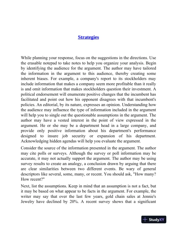 GMAT Analytical Writing: Solutions to the Real Argument Topics (2021) - Page 12 preview image