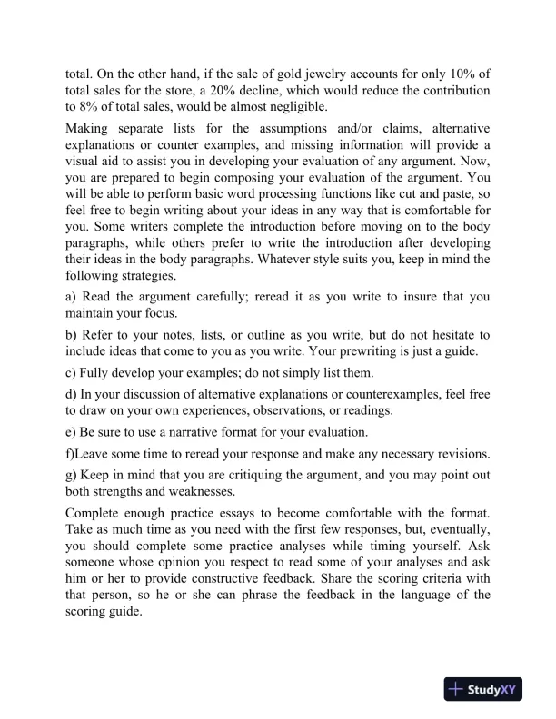 GMAT Analytical Writing: Solutions to the Real Argument Topics (2021) - Page 14 preview image