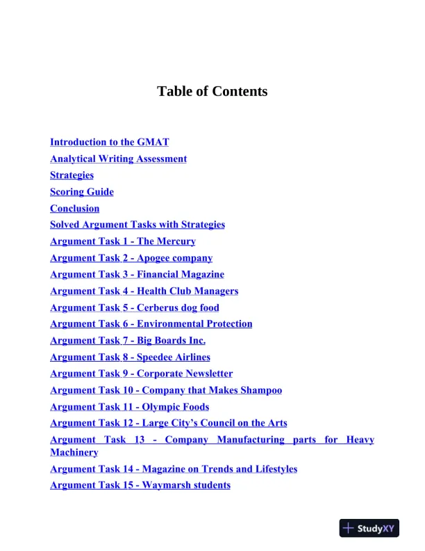 GMAT Analytical Writing: Solutions to the Real Argument Topics (2021) - Page 5 preview image