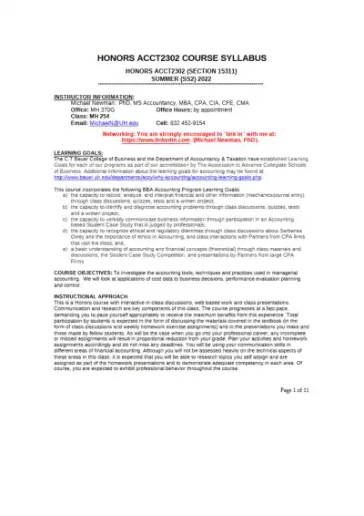 Master Managerial Accounting Techniques - Page 1 preview image