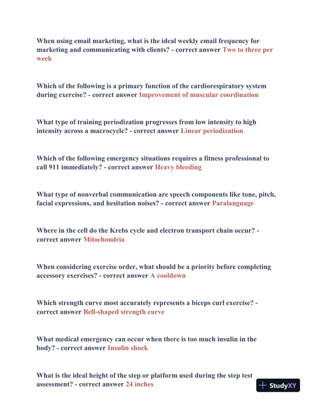 2021-2024 ISSA Final Real Exam with Answers (177 Solved Questions) - Page 10 preview image