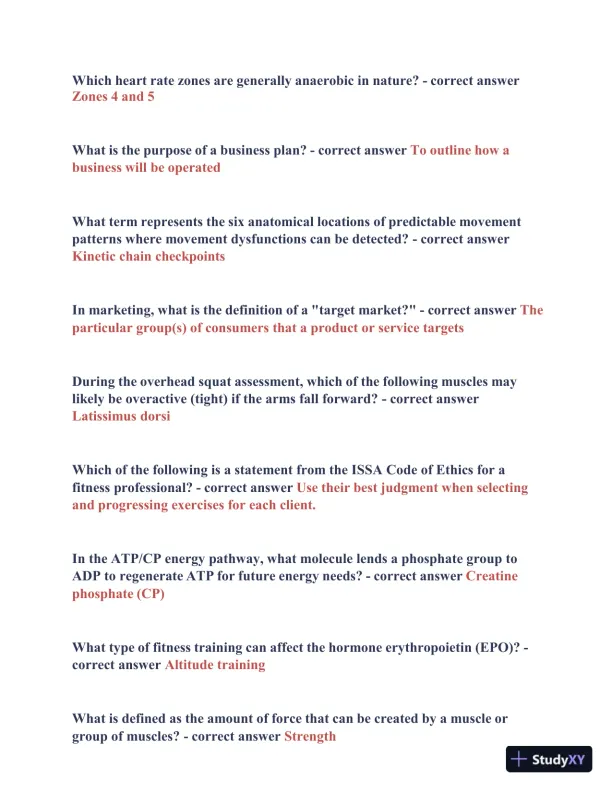 2021-2024 ISSA Final Real Exam with Answers (177 Solved Questions) - Page 6 preview image