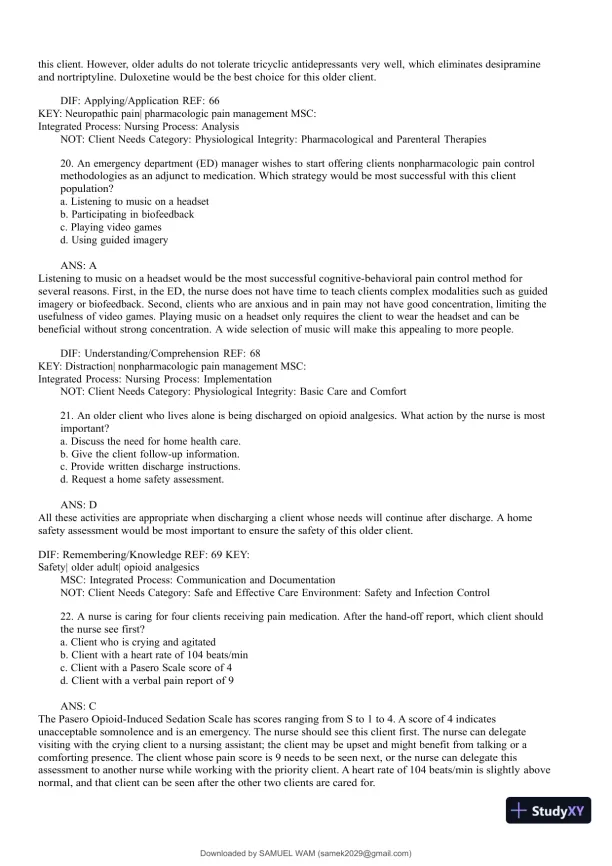 Test Bank for Medical-Surgical Nursing: Concepts for Interprofessional Collaborative Care, 9th Edition (Chapters 1-74) - Page 29 preview image
