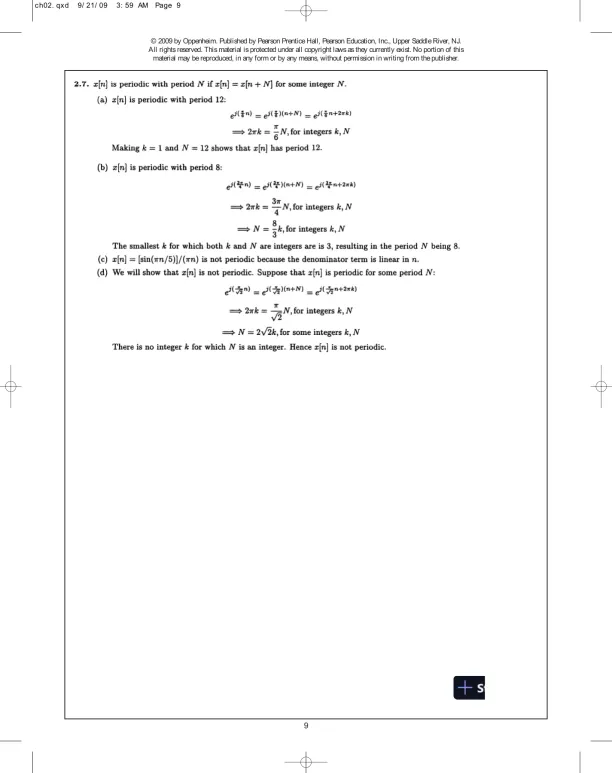 Solution Manual For Discrete-Time Signal Processing, 3rd Edition - Page 10 preview image