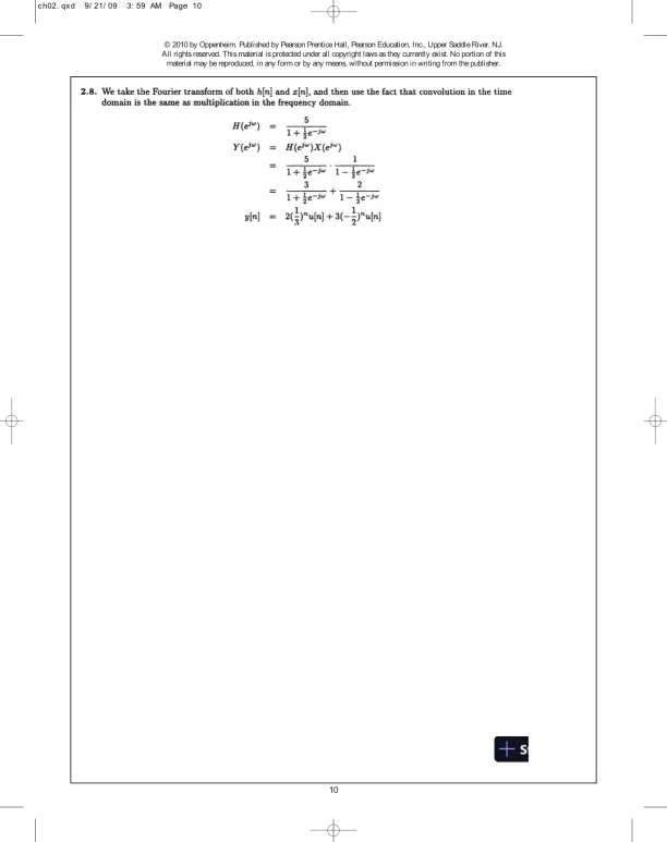 Solution Manual For Discrete-Time Signal Processing, 3rd Edition - Page 11 preview image