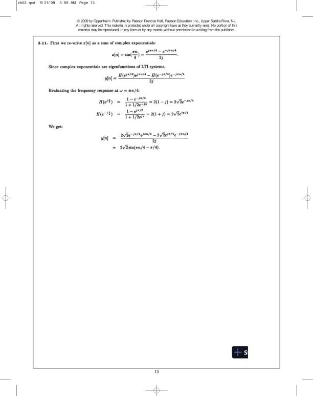 Solution Manual For Discrete-Time Signal Processing, 3rd Edition - Page 14 preview image
