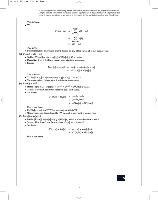 Solution Manual For Discrete-Time Signal Processing, 3rd Edition - Page 3 preview image