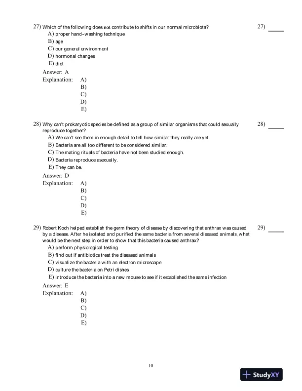 Test Bank For Microbiology: Basic and Clinical Principles 1st Edition Test Bank - Page 11 preview image