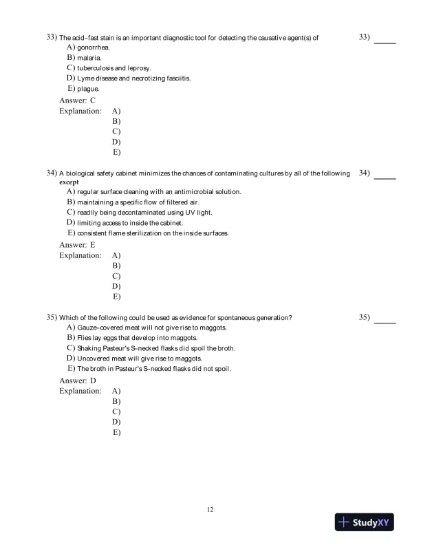 Test Bank For Microbiology: Basic and Clinical Principles 1st Edition Test Bank - Page 13 preview image
