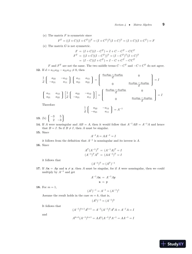 Solution Manual For Linear Algebra With Applications, 8th Edition - Page 13 preview image